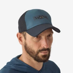 Casquette De Pêche Imperméable - FC 900 WXM Bleue Grise -Caperlan casquette de peche impermeable fc 900 wxm bleue grise 2