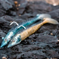 COMBO Leurres Souples Shad Lançon EELO 150 25g AYU/BLEU -Caperlan combo leurres souples shad lancon eelo 150 25g ayubleu 7