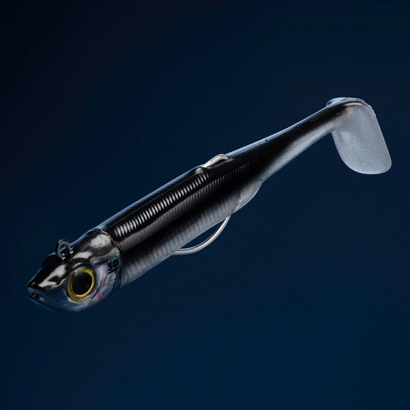 COMBO Leurres Souples Shad Texan ANCHO 120 30g Dos Noir/dos Blanc Pêche En Mer 4 COMBO Leurres Souples Shad Texan ANCHO 120 30g Dos Noir/dos Blanc Pêche En Mer – Image 2