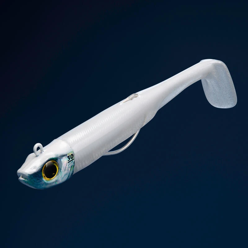 COMBO Leurres Souples Shad Texan ANCHO 120 30g Dos Noir/dos Blanc Pêche En Mer 5 COMBO Leurres Souples Shad Texan ANCHO 120 30g Dos Noir/dos Blanc Pêche En Mer – Image 3