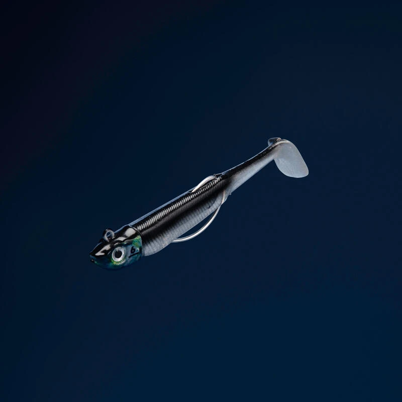 COMBO Shad Texan Anchois ANCHO 70 6gr BLANC/DOS NOIR Pêche En Mer 4 COMBO Shad Texan Anchois ANCHO 70 6gr BLANC/DOS NOIR Pêche En Mer – Image 2