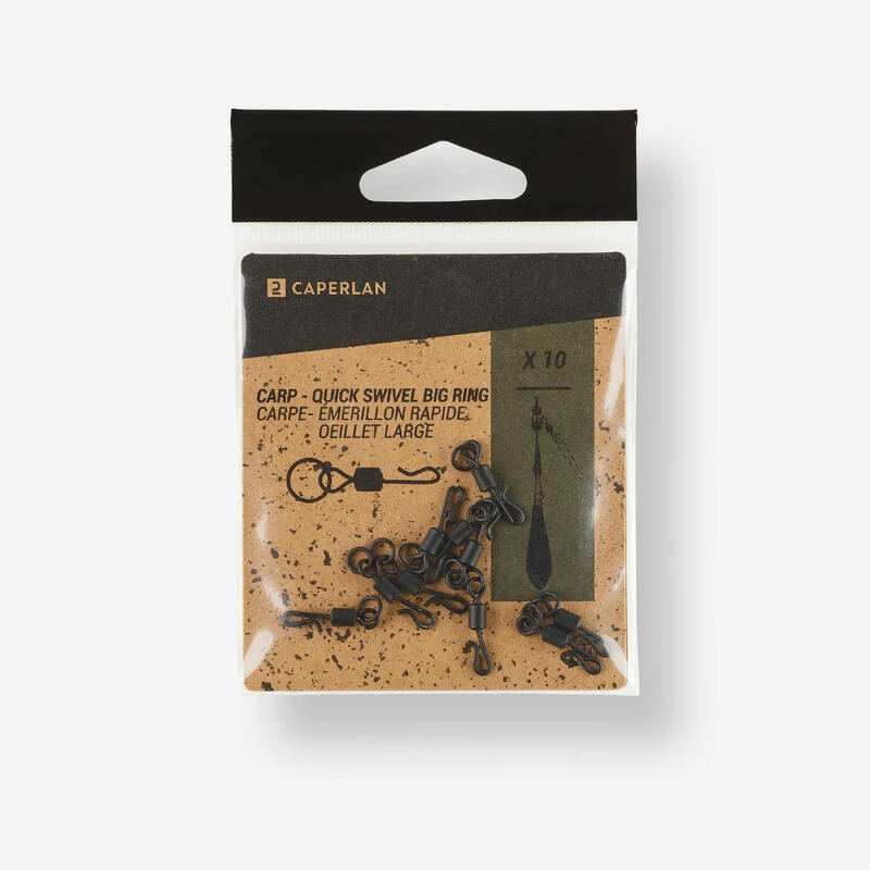 Emerillon Quick Swivel Big Ring X10 Pêche De La Carpe 5 Emerillon Quick Swivel Big Ring X10 Pêche De La Carpe – Image 3
