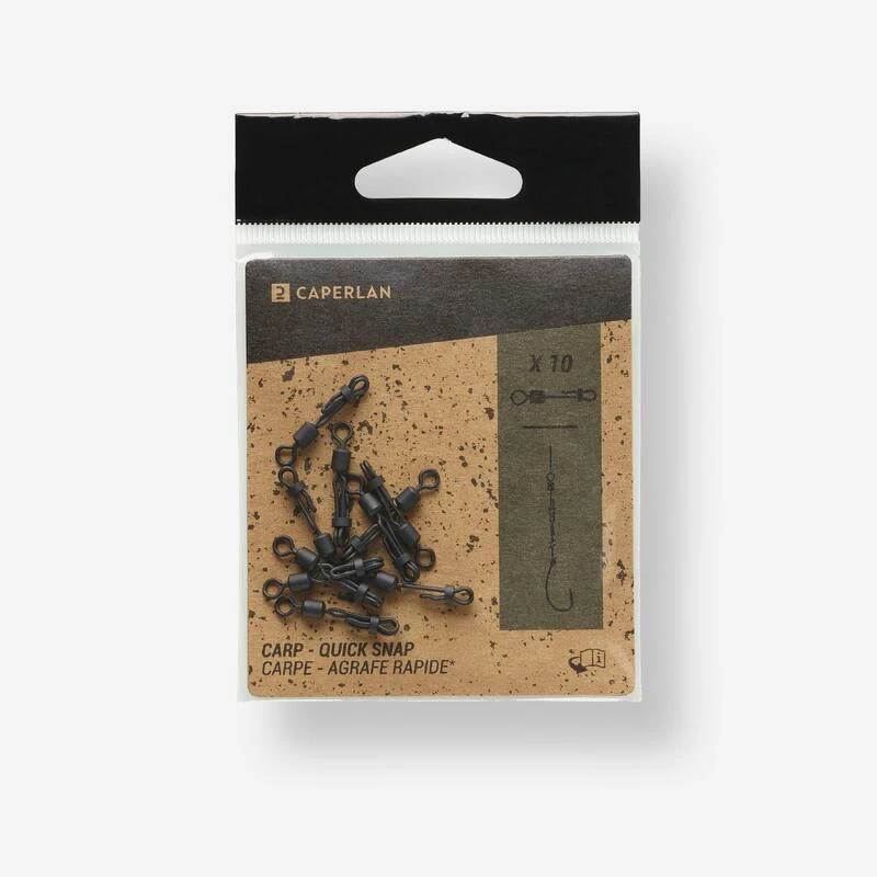 Émerillon Quick Swivel Snap X10 Pêche De La Carpe 3 Émerillon Quick Swivel Snap X10 Pêche De La Carpe