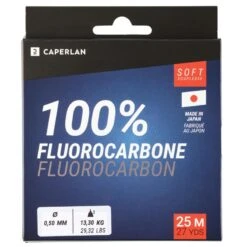 FIL DE PÊCHE FLUOROCARBONE SOFT 100% 25M 7 FIL DE PÊCHE FLUOROCARBONE SOFT 100% 25M -Caperlan fil de peche fluorocarbone soft 100 25m 2