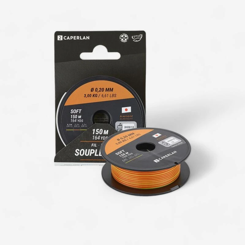 FIL PÊCHE RWY SOFT BICOLORE 150M 3 FIL PÊCHE RWY SOFT BICOLORE 150M