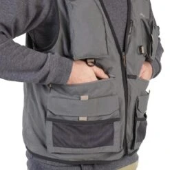 GILET De Pêche 500 Gris -Caperlan gilet de peche 500 gris 5