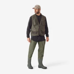 GILET De Pêche 500 Kaki -Caperlan gilet de peche 500 kaki 9