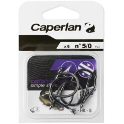 HAMEÇON SIMPLE PÊCHE DU SILURE CF HK S 5/0 9 HAMEÇON SIMPLE PÊCHE DU SILURE CF HK S 5/0 -Caperlan hamecon simple peche du silure cf hk s 50 3