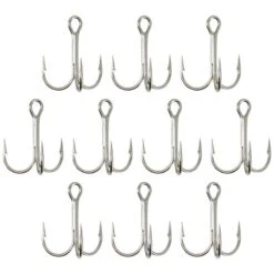HAMEÇON TRIPLE PÊCHE HOOK TRIPLE NICKEL -Caperlan hamecon triple peche hook triple nickel 1