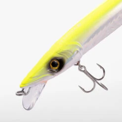 Jerkbait Pêche Au Leurre En Mer JERKUDA 170F Blanc Fluo -Caperlan jerkbait peche au leurre en mer jerkuda 170f blanc fluo 2
