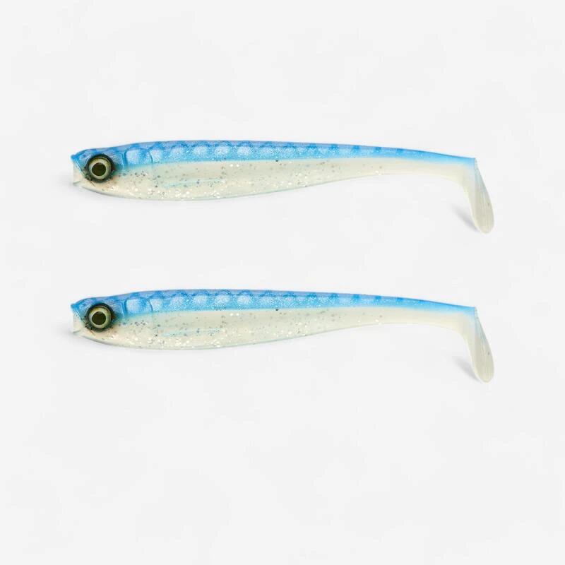 LEURRE SOUPLE BROCHET SHAD ROGEN 120 BLEU X2 3 LEURRE SOUPLE BROCHET SHAD ROGEN 120 BLEU X2