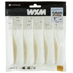 LEURRE SOUPLE FINESS AVEC ATTRACTANT WXM YUBARI FINSS 130 BLANC -Caperlan leurre souple finess avec attractant wxm yubari finss 130 blanc 3