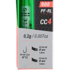 LIGNE MONTEE POUR LA PECHE DE LA CARPE AU COUP PF-RL900 CC4 0,2g -Caperlan ligne montee pour la peche de la carpe au coup pf rl900 cc4 02g 2