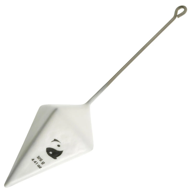 Plomb De Pêche En Surfcasting Pyramide + Tige X2 Blanc 3 Plomb De Pêche En Surfcasting Pyramide + Tige X2 Blanc