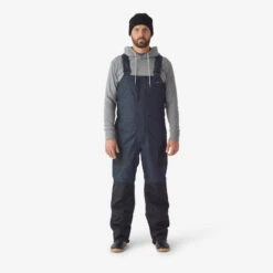 Salopette De Pêche Imperméable Chaude Homme - FO 500 TH Grise