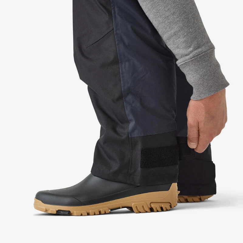 Salopette De Pêche Imperméable Chaude Homme - FO 500 TH Grise 9 Salopette De Pêche Imperméable Chaude Homme - FO 500 TH Grise – Image 7