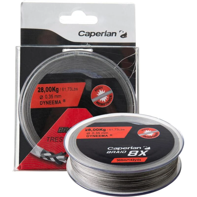 TRESSE PECHE AUX LEURRE TX8 GRISE 300M 35/100 4 TRESSE PECHE AUX LEURRE TX8 GRISE 300M 35/100 – Image 2