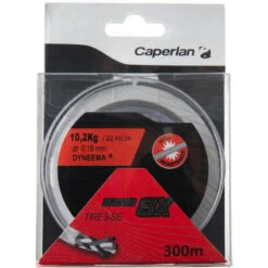 TRESSE PÊCHE AUX LEURRES TX8 GRISE 300M 16/100 -Caperlan tresse peche aux leurres tx8 grise 300m 16100 2