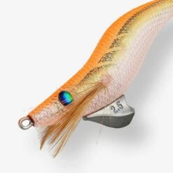 Turlutte Coulante Shallow EBIKA 2.5/105 Orange Fluo Pêche Seiches/calamars -Caperlan turlutte coulante shallow ebika 25105 orange fluo peche seichescalamars 2