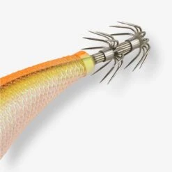 Turlutte Coulante Shallow EBIKA 3.0/120 Orange Fluo Pêche Des Seiches/calamars -Caperlan turlutte coulante shallow ebika 30120 orange fluo peche des seichescalamars 2