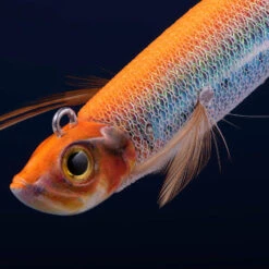Turlutte Ultra Coulante TYP RUN EBIFISH 3.0/120 Flashy Orange Pêche Calamar -Caperlan turlutte ultra coulante typ run ebifish 30120 flashy orange peche calamar 2
